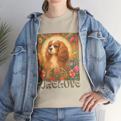Cavalier King Charles Spaniel Vintage Graphic T-shirt - Unisex Cotton Tee for Dog Lovers - T-Shirt