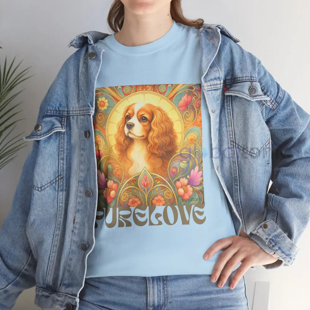 Cavalier King Charles Spaniel Vintage Graphic T-shirt - Unisex Cotton Tee for Dog Lovers - T-Shirt