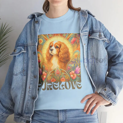 Cavalier King Charles Spaniel Vintage Graphic T-shirt - Unisex Cotton Tee for Dog Lovers - T-Shirt