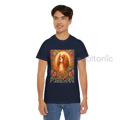 Cavalier King Charles Spaniel Vintage Graphic T-shirt - Unisex Cotton Tee for Dog Lovers - T-Shirt