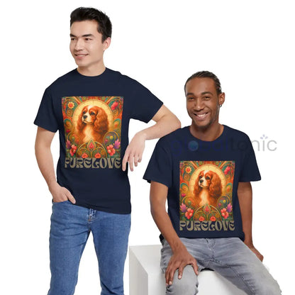 Cavalier King Charles Spaniel Vintage Graphic T-shirt - Unisex Cotton Tee for Dog Lovers - T-Shirt