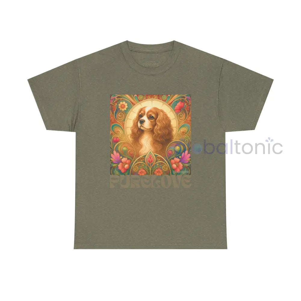Cavalier King Charles Spaniel Vintage Graphic T-shirt - Unisex Cotton Tee for Dog Lovers - T-Shirt