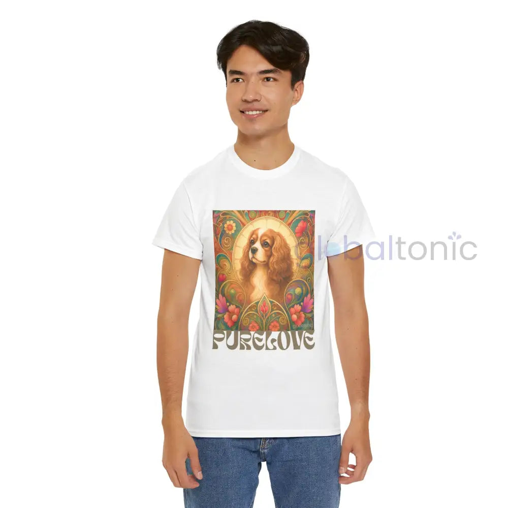 Cavalier King Charles Spaniel Vintage Graphic T-shirt - Unisex Cotton Tee for Dog Lovers - T-Shirt