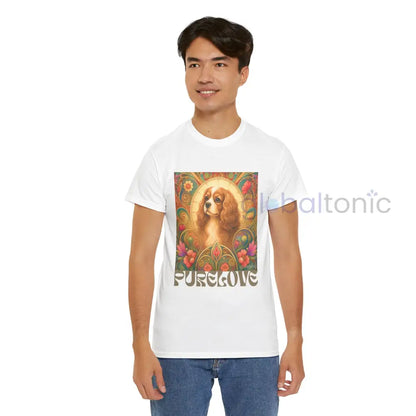 Cavalier King Charles Spaniel Vintage Graphic T-shirt - Unisex Cotton Tee for Dog Lovers - T-Shirt