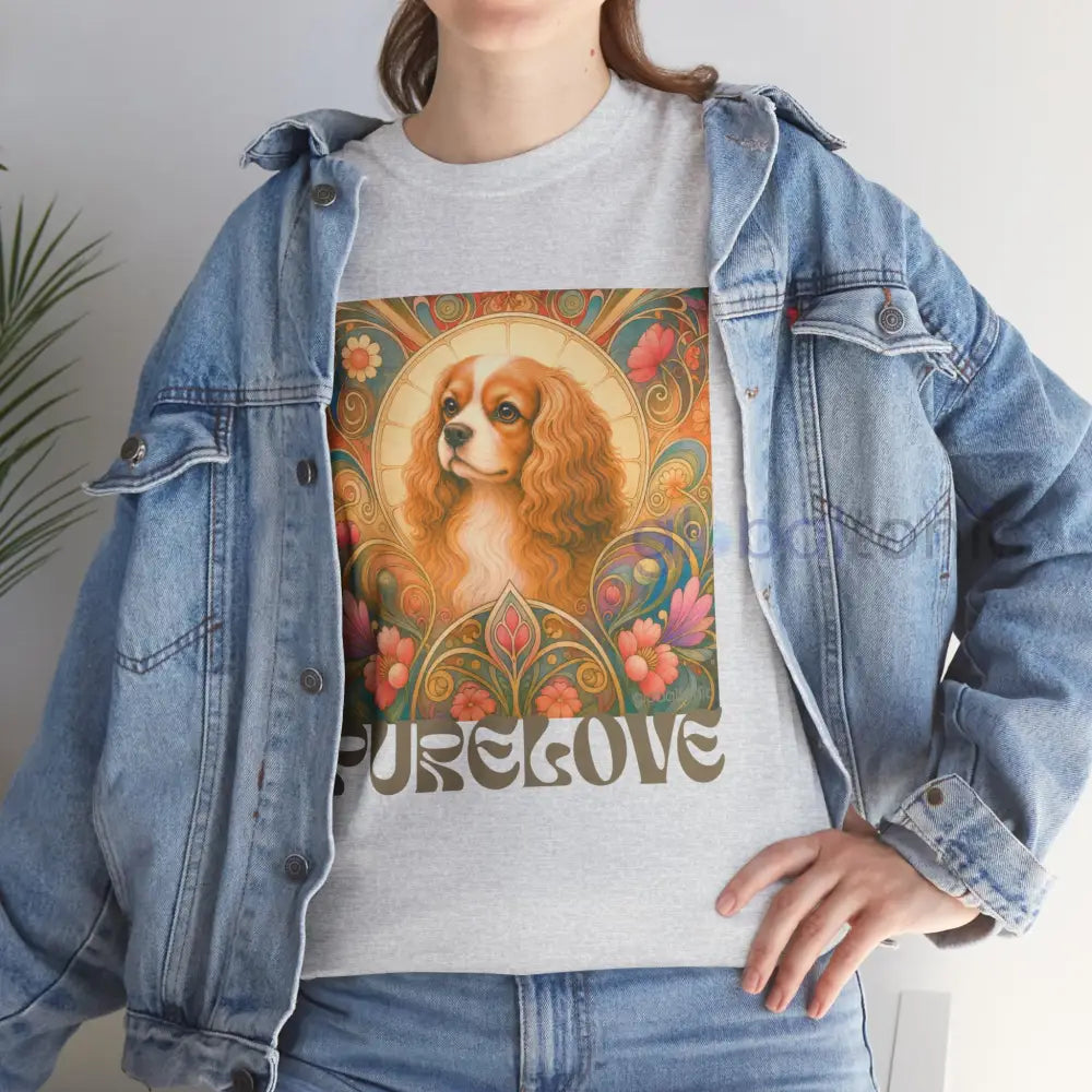 Cavalier King Charles Spaniel Vintage Graphic T-shirt - Unisex Cotton Tee for Dog Lovers - T-Shirt