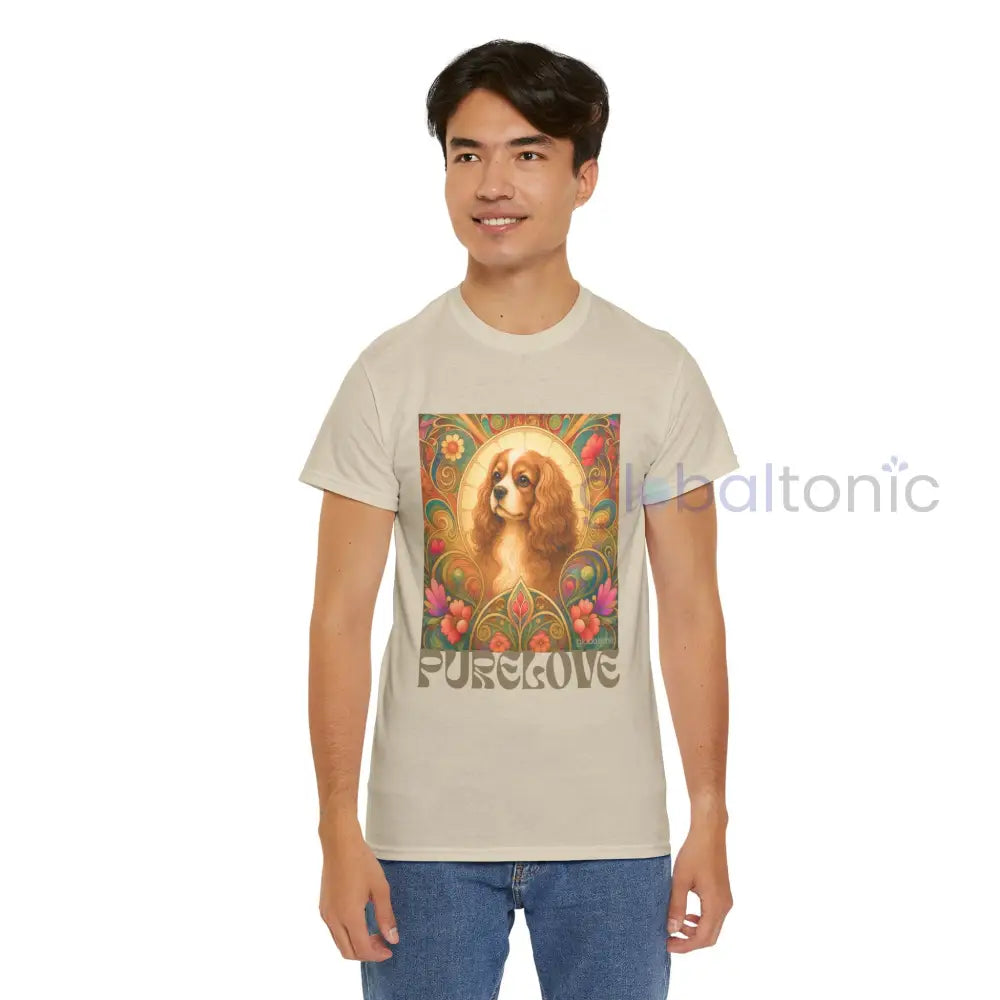 Cavalier King Charles Spaniel Vintage Graphic T-shirt - Unisex Cotton Tee for Dog Lovers - T-Shirt