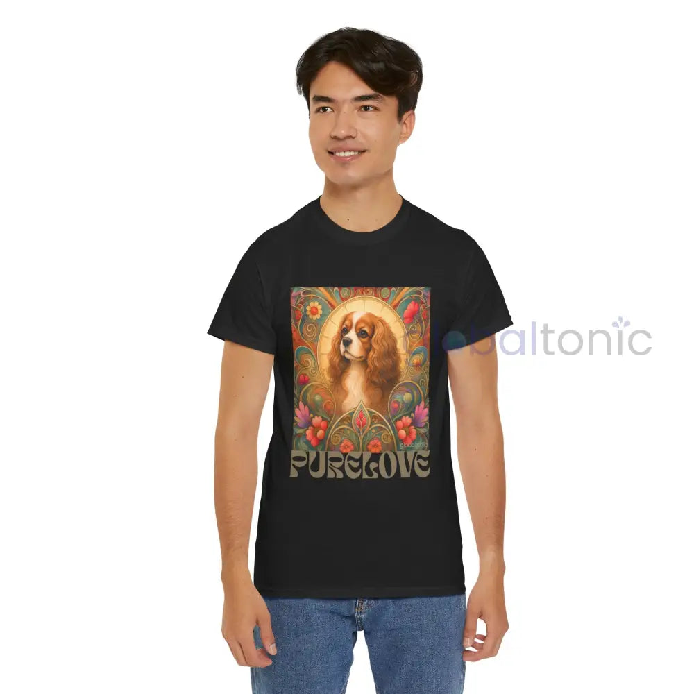 Cavalier King Charles Spaniel Vintage Graphic T-shirt - Unisex Cotton Tee for Dog Lovers - T-Shirt