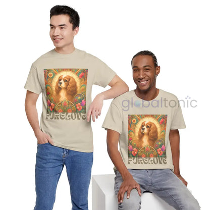 Cavalier King Charles Spaniel Vintage Graphic T-shirt - Unisex Cotton Tee for Dog Lovers - T-Shirt