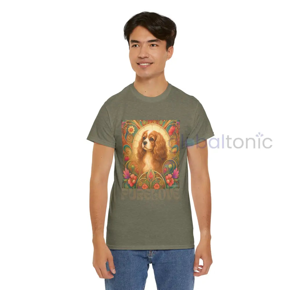 Cavalier King Charles Spaniel Vintage Graphic T-shirt - Unisex Cotton Tee for Dog Lovers - T-Shirt