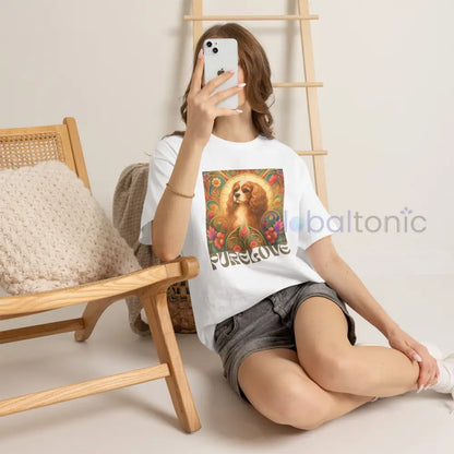 Cavalier King Charles Spaniel Vintage Graphic T-shirt - Unisex Cotton Tee for Dog Lovers - White / S - T-Shirt