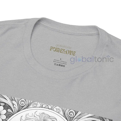 Cavapoo (Cavoodle) Vintage Unisex Cotton Tee for Dog Lovers (Black & White) T-Shirt