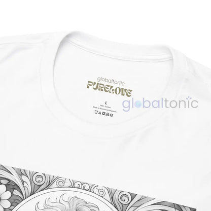 Cavapoo (Cavoodle) Vintage Unisex Cotton Tee for Dog Lovers (Black & White) T-Shirt