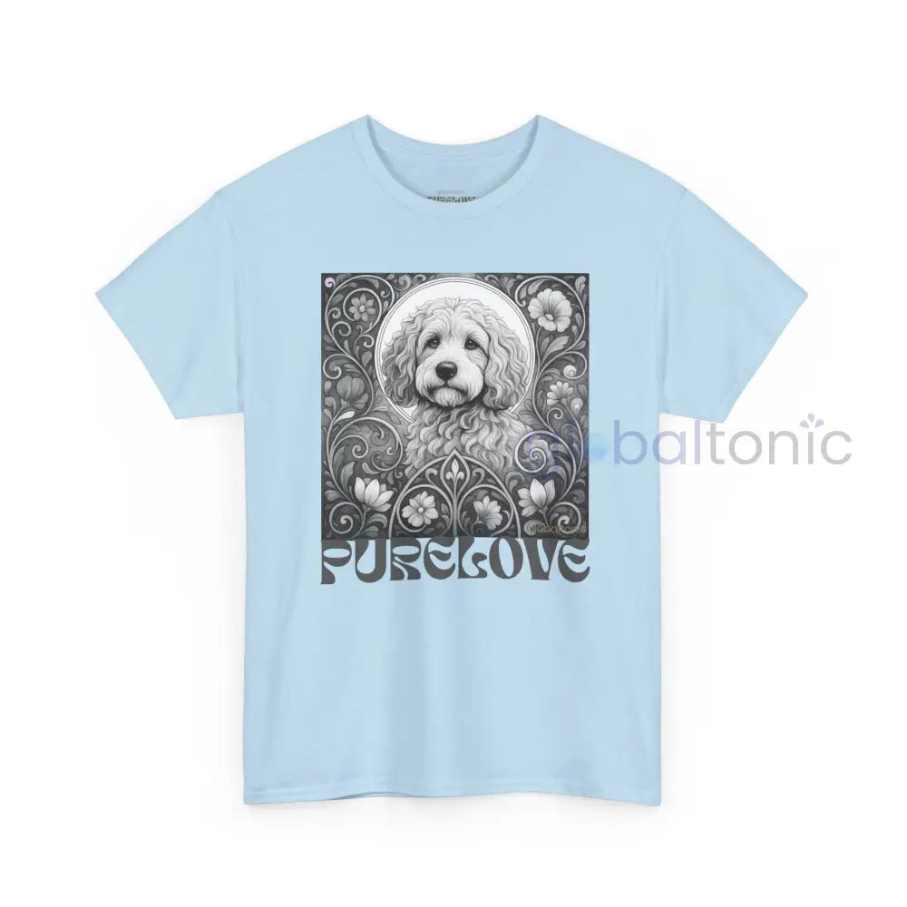 Cockapoo (Spoodle) Vintage Unisex Cotton Tee for Dog Lovers (Black & White) T-Shirt