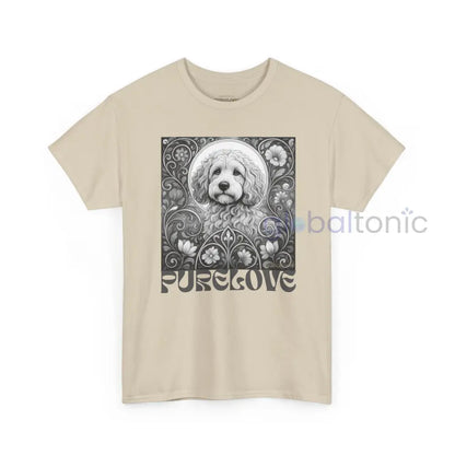 Cockapoo (Spoodle) Vintage Unisex Cotton Tee for Dog Lovers (Black & White) T-Shirt