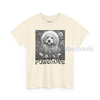 Cockapoo (Spoodle) Vintage Unisex Cotton Tee for Dog Lovers (Black & White) T-Shirt