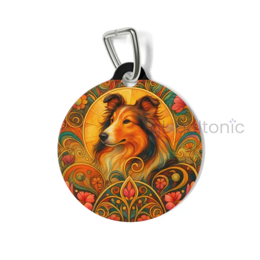 Collie Dog Tag - Vintage Design Gift for Dog Lovers & Pet Owners 1’’ Pets