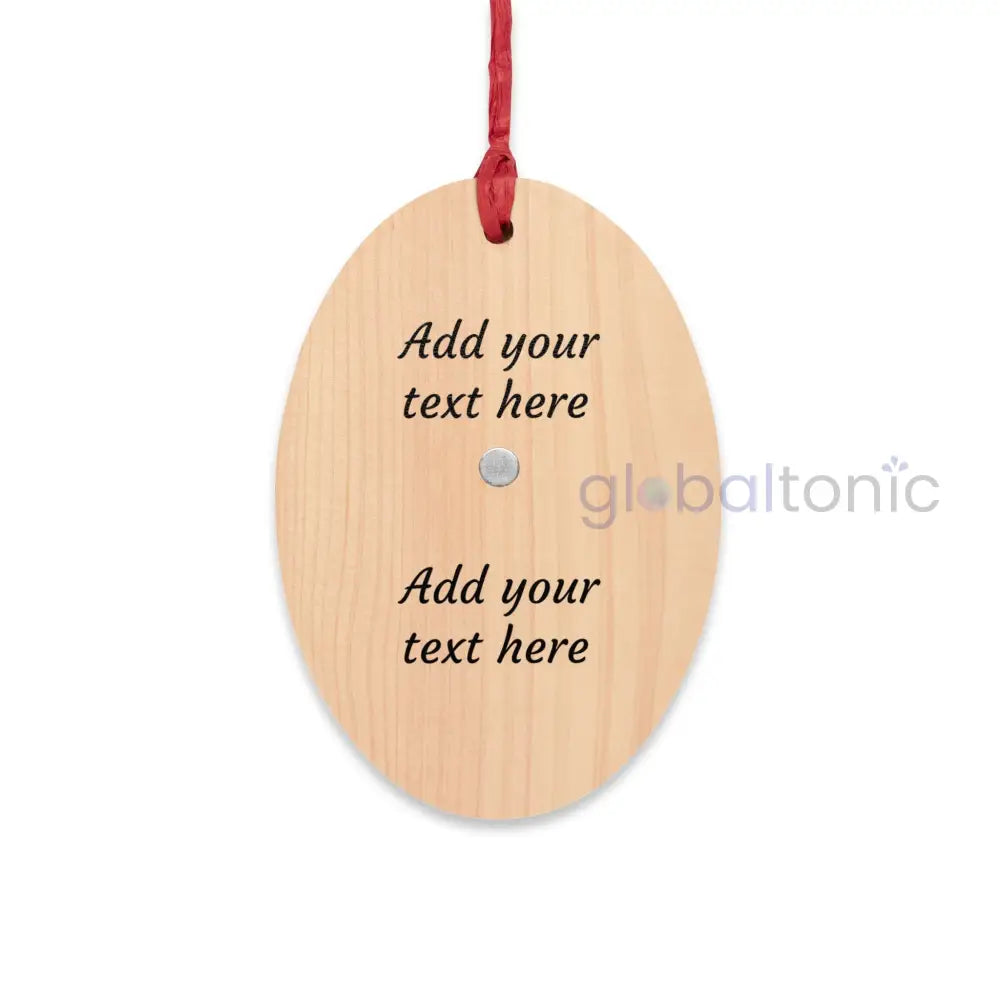 Collie Wooden Magnet Ornament – Christmas Decoration & Pet Lover Gift Oval / One Size Home Decor