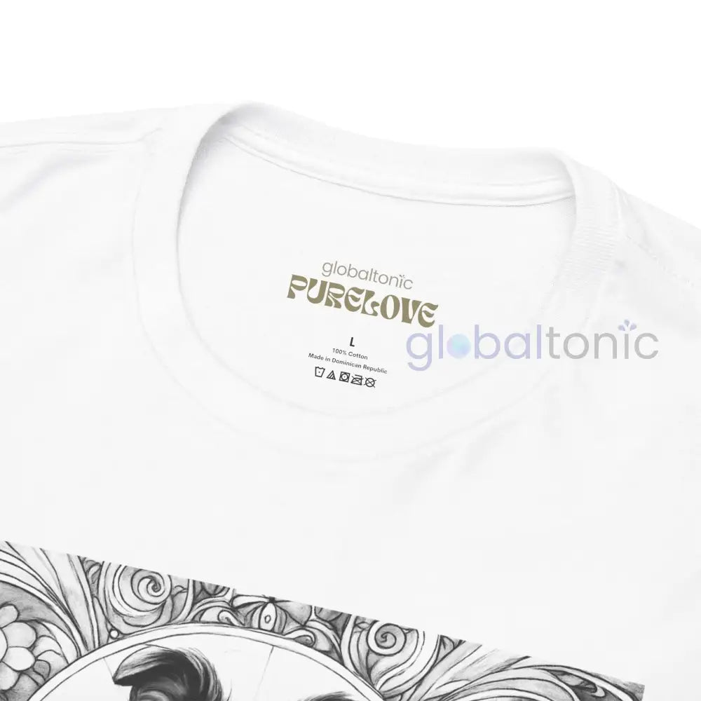 Collie Vintage Unisex Cotton Tee for Dog Lovers (Black & White) T-Shirt