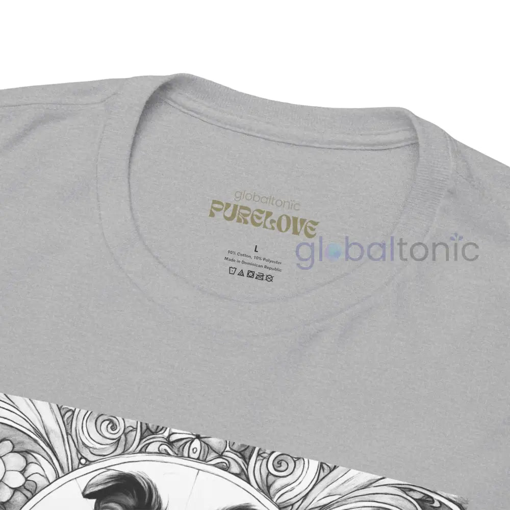 Collie Vintage Unisex Cotton Tee for Dog Lovers (Black & White) T-Shirt