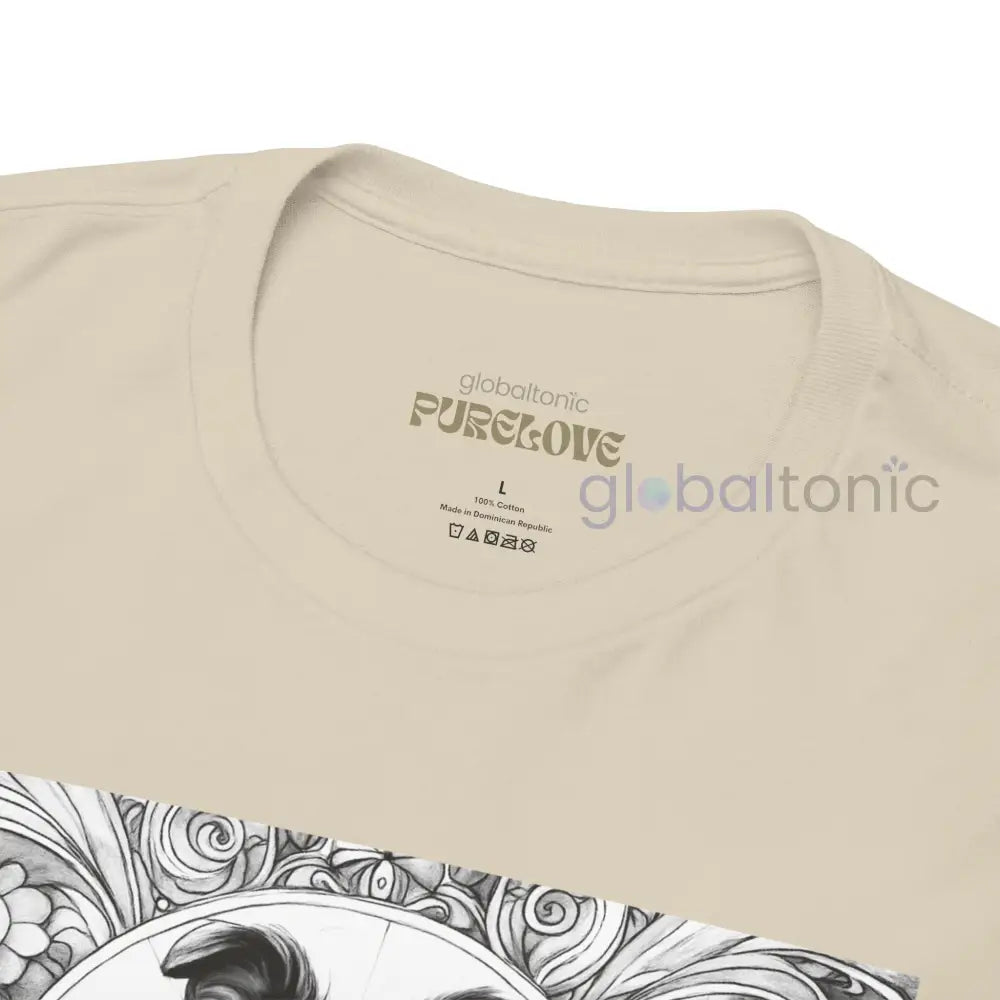 Collie Vintage Unisex Cotton Tee for Dog Lovers (Black & White) T-Shirt