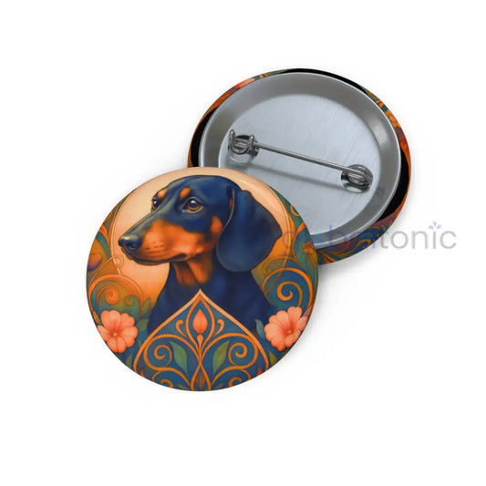 Dachshund Dog Pin Button - Vintage Design Gift for Dog Lovers & Pet Owners 1.25’’ Accessories