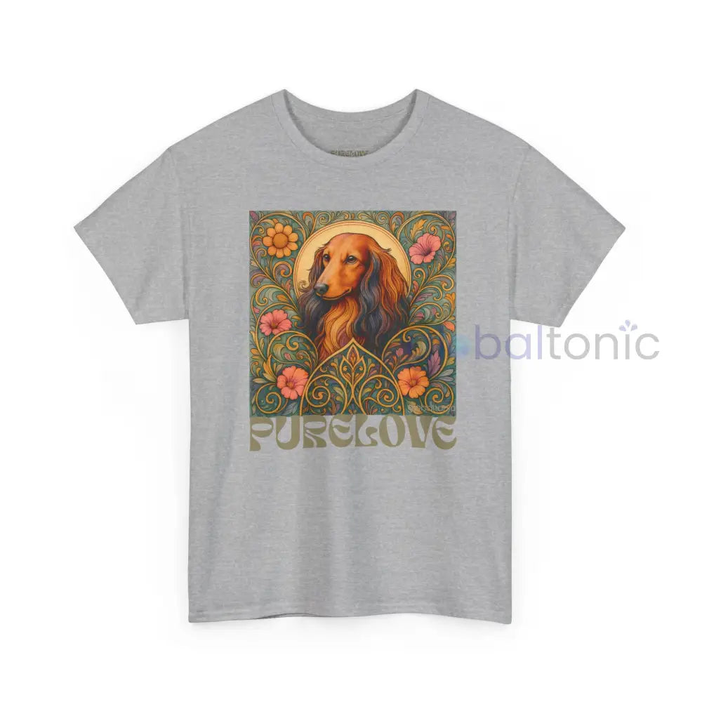 Dachshund Longhair Vintage Graphic T-Shirt – Unisex Cotton Tee for Dog Lovers T-Shirt