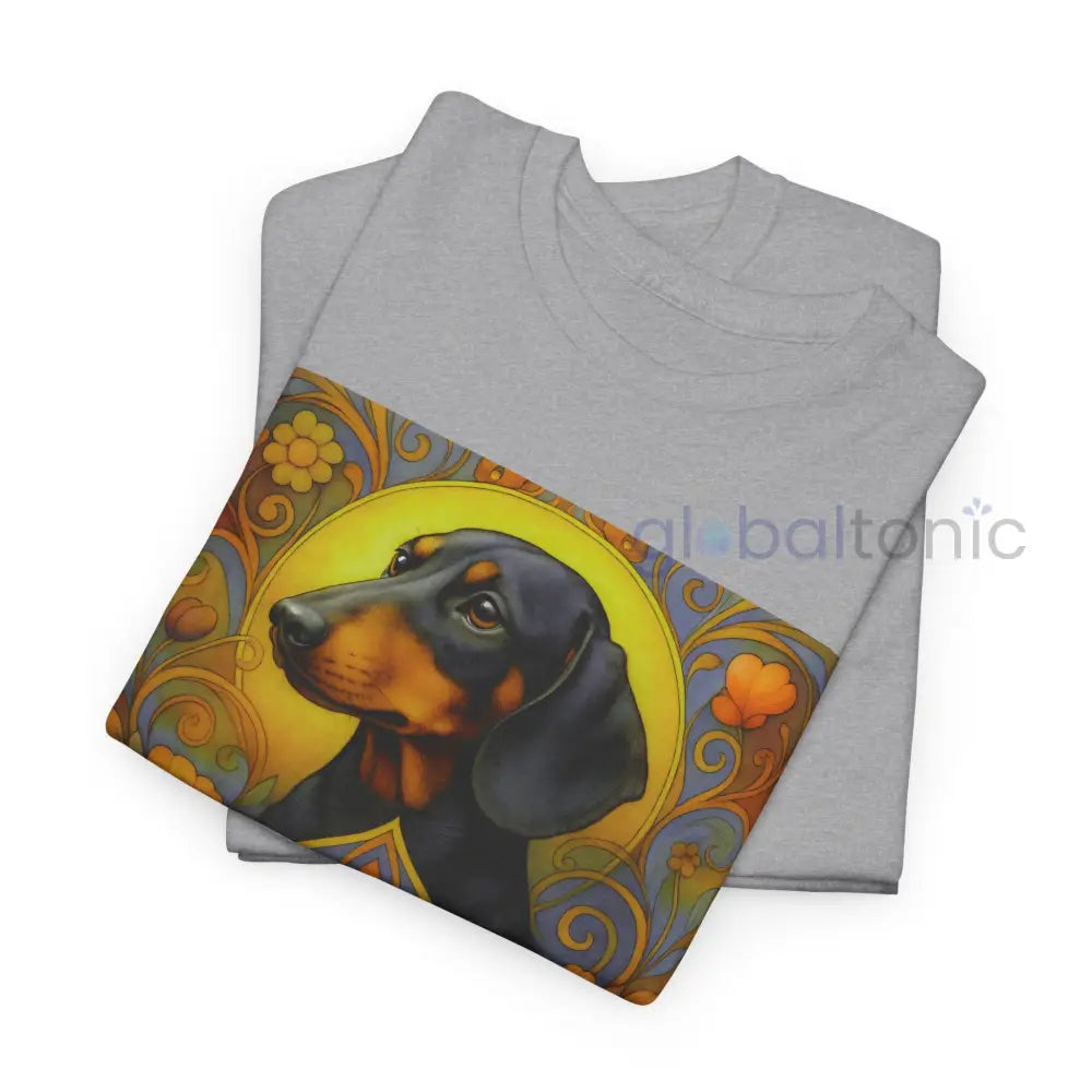Dachshund Shorthair Vintage Graphic T-shirt - Unisex Cotton Tee for Dog Lovers T-Shirt