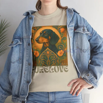 Dachshund Shorthair Vintage Graphic T-shirt - Unisex Cotton Tee for Dog Lovers T-Shirt