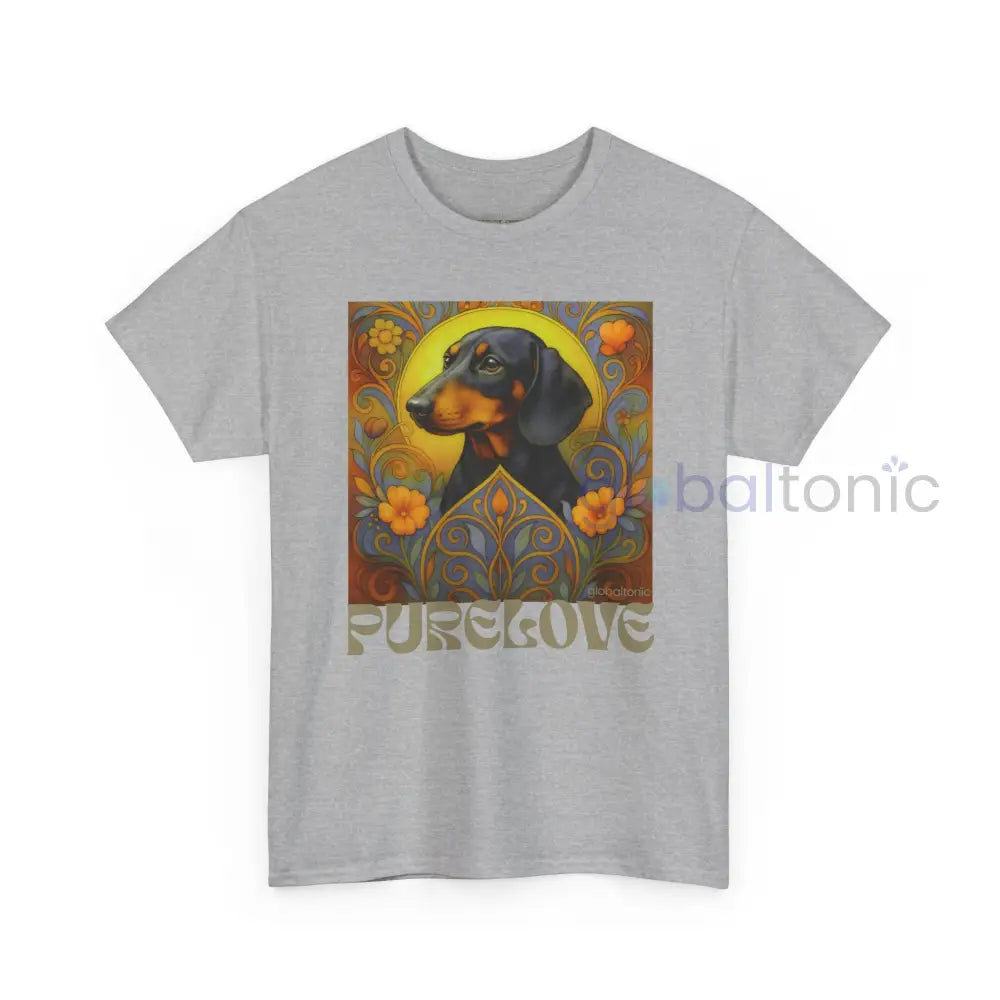 Dachshund Shorthair Vintage Graphic T-shirt - Unisex Cotton Tee for Dog Lovers T-Shirt
