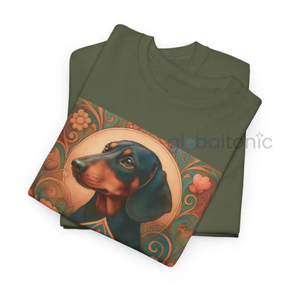 Dachshund Shorthair Vintage Graphic T-shirt - Unisex Cotton Tee for Dog Lovers T-Shirt