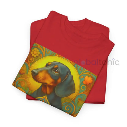 Dachshund Shorthair Vintage Graphic T-shirt - Unisex Cotton Tee for Dog Lovers T-Shirt