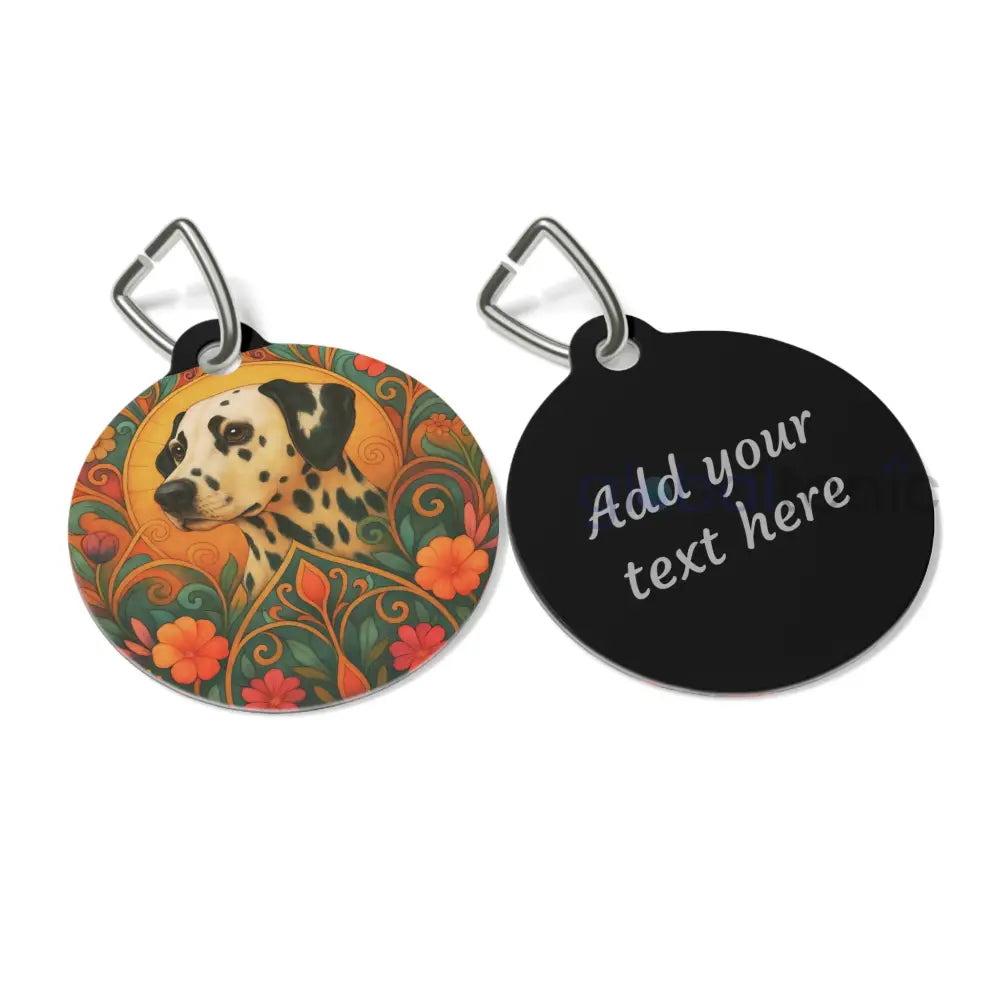 Dalmatian Dog Tag - Vintage Design Gift for Dog Lovers & Pet Owners 1’’ Pets