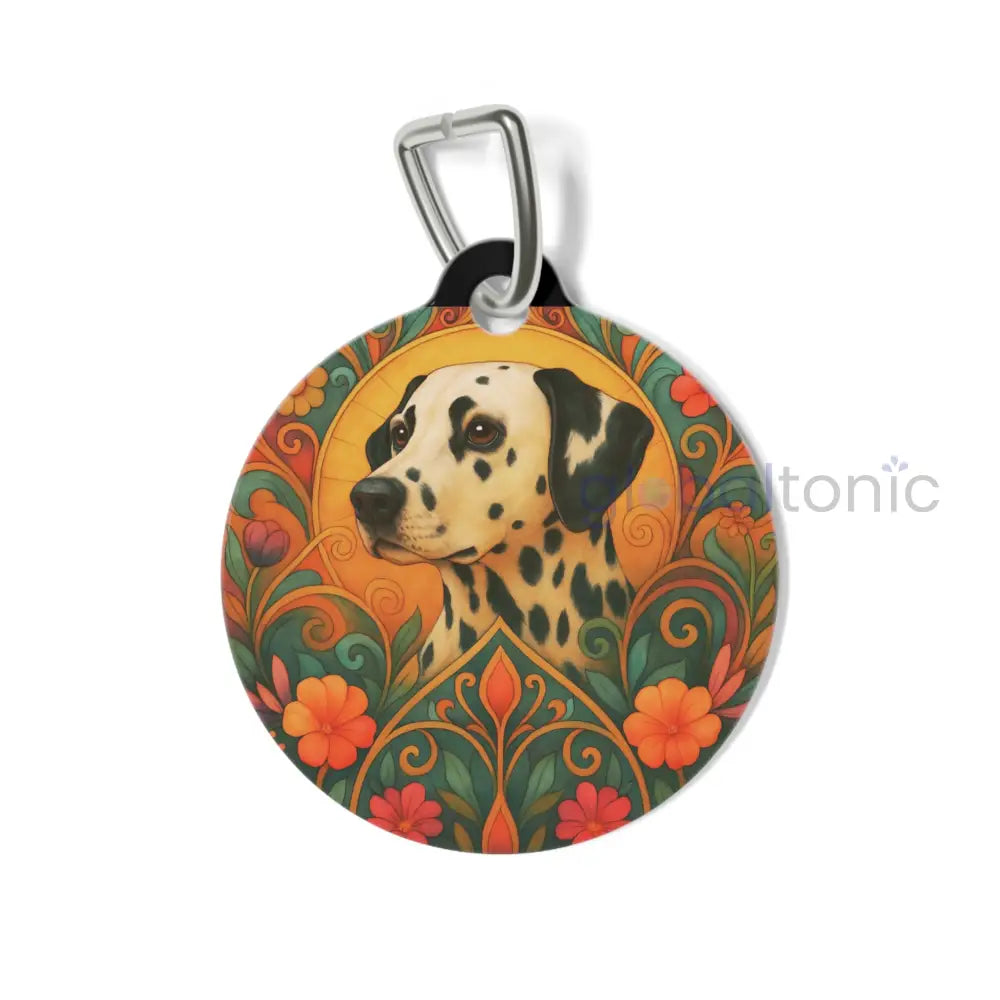 Dalmatian Dog Tag - Vintage Design Gift for Dog Lovers & Pet Owners 1’’ Pets