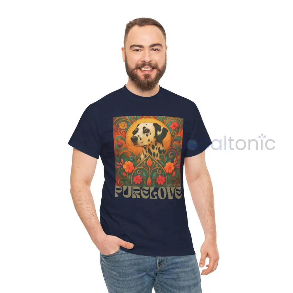 Dalmatian Vintage Graphic T-shirt - Unisex Cotton Tee for Dog Lovers T-Shirt