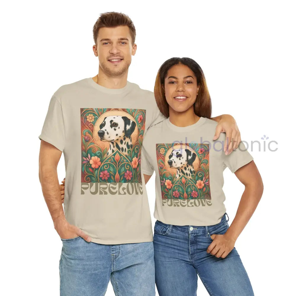 Dalmatian Vintage Graphic T-shirt - Unisex Cotton Tee for Dog Lovers T-Shirt