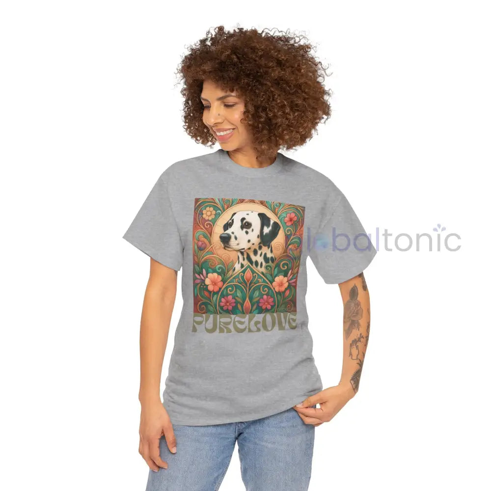 Dalmatian Vintage Graphic T-shirt - Unisex Cotton Tee for Dog Lovers T-Shirt