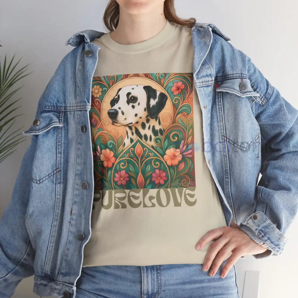 Dalmatian Vintage Graphic T-shirt - Unisex Cotton Tee for Dog Lovers T-Shirt