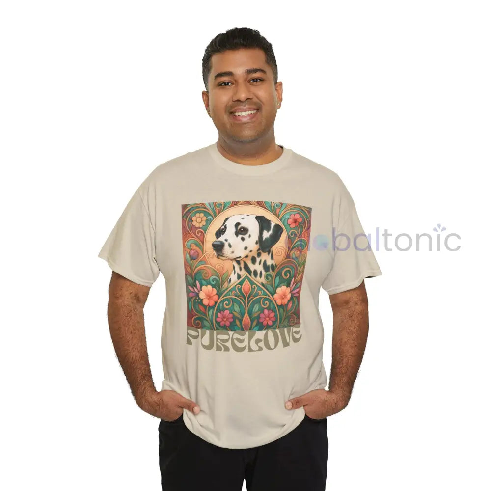 Dalmatian Vintage Graphic T-shirt - Unisex Cotton Tee for Dog Lovers T-Shirt