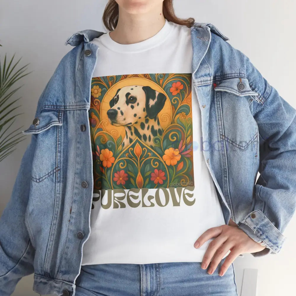Dalmatian Vintage Graphic T-shirt - Unisex Cotton Tee for Dog Lovers T-Shirt