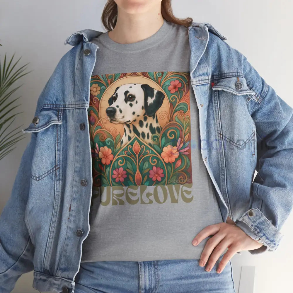 Dalmatian Vintage Graphic T-shirt - Unisex Cotton Tee for Dog Lovers T-Shirt