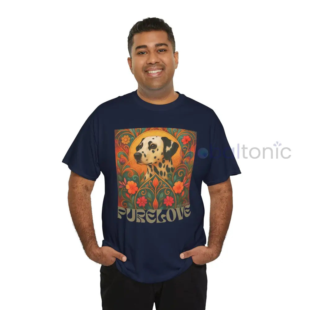 Dalmatian Vintage Graphic T-shirt - Unisex Cotton Tee for Dog Lovers T-Shirt