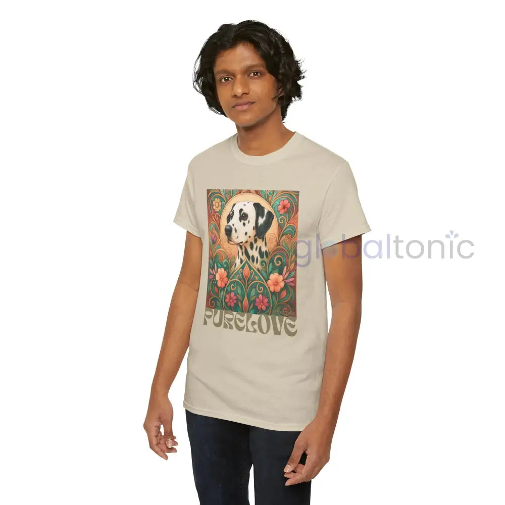 Dalmatian Vintage Graphic T-shirt - Unisex Cotton Tee for Dog Lovers T-Shirt