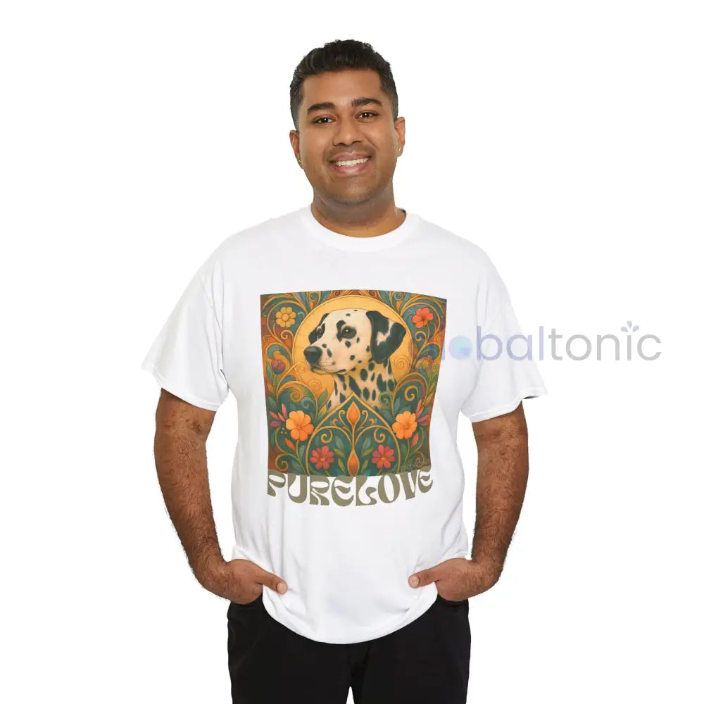 Dalmatian Vintage Graphic T-shirt - Unisex Cotton Tee for Dog Lovers T-Shirt