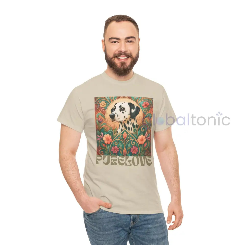 Dalmatian Vintage Graphic T-shirt - Unisex Cotton Tee for Dog Lovers T-Shirt
