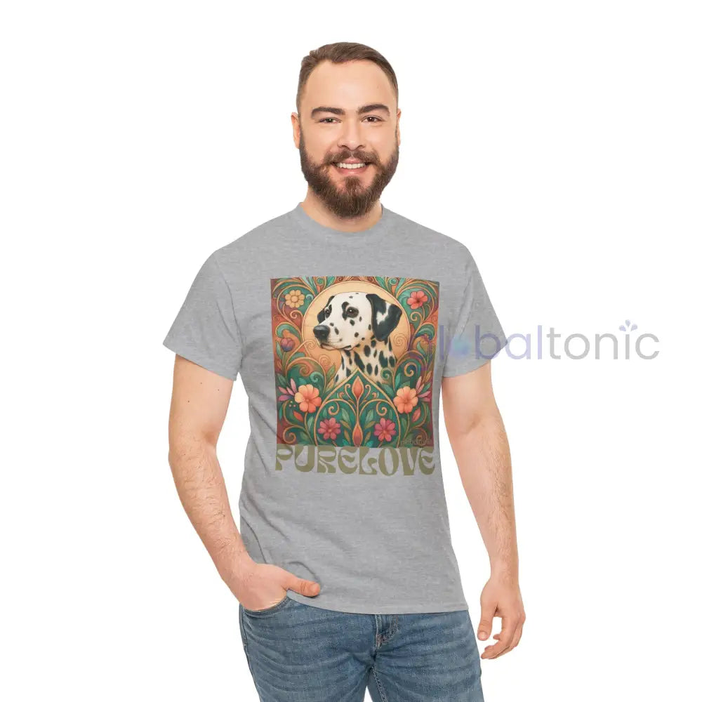 Dalmatian Vintage Graphic T-shirt - Unisex Cotton Tee for Dog Lovers T-Shirt