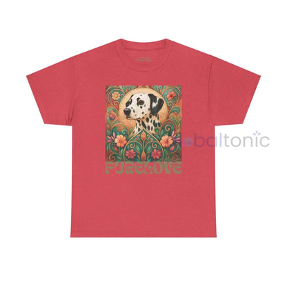 Dalmatian Vintage Graphic T-shirt - Unisex Cotton Tee for Dog Lovers Heather Red / S T-Shirt
