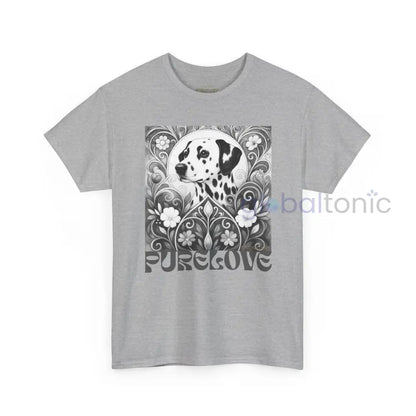 Dalmatian Vintage Unisex Cotton Tee for Dog Lovers (Black & White) T-Shirt
