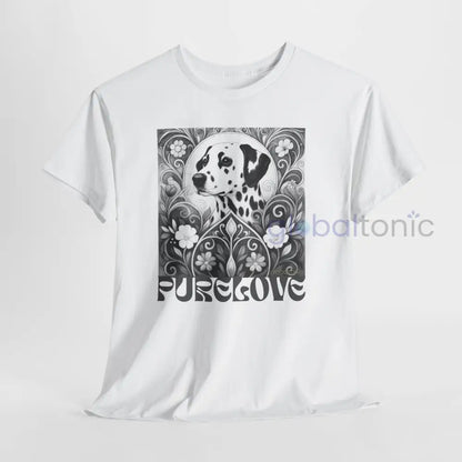 Dalmatian Vintage Unisex Cotton Tee for Dog Lovers (Black & White) T-Shirt