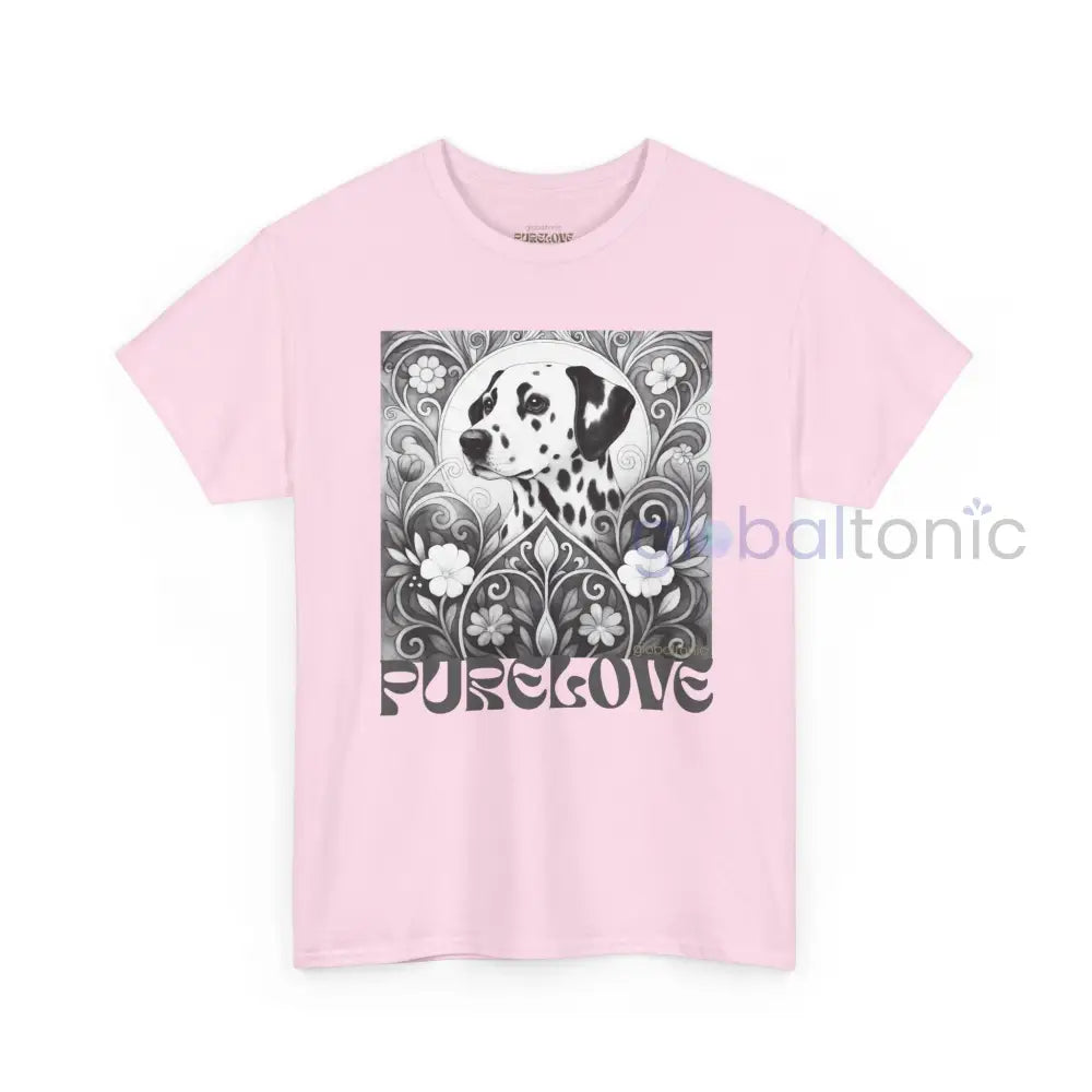 Dalmatian Vintage Unisex Cotton Tee for Dog Lovers (Black & White) T-Shirt