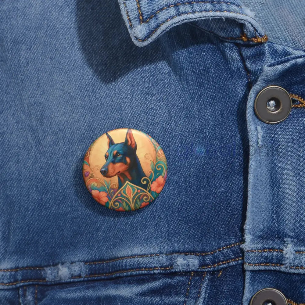 Doberman Dog Pin Button - Vintage Design Gift for Dog Lovers Accessories